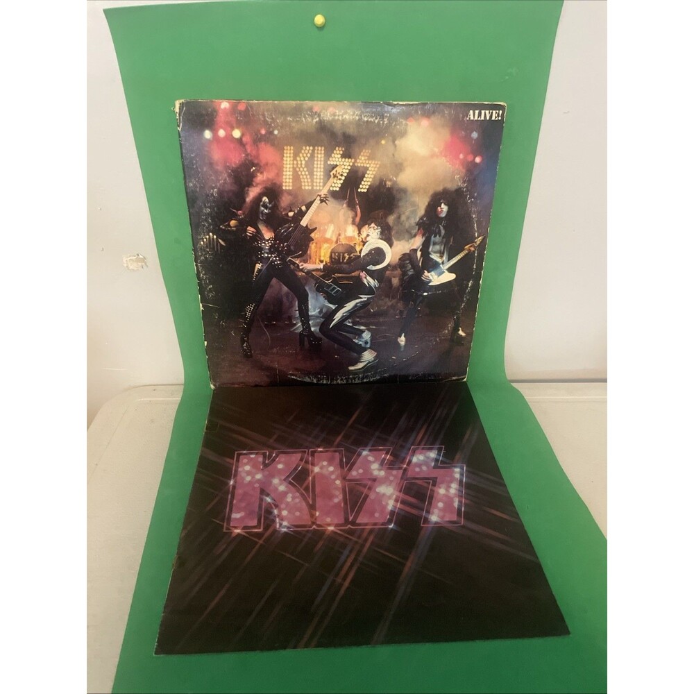 Kiss Alive! Bogart Blue Label 1975 Casablanca NBLP 7020-798 Vinyl LP With Insert